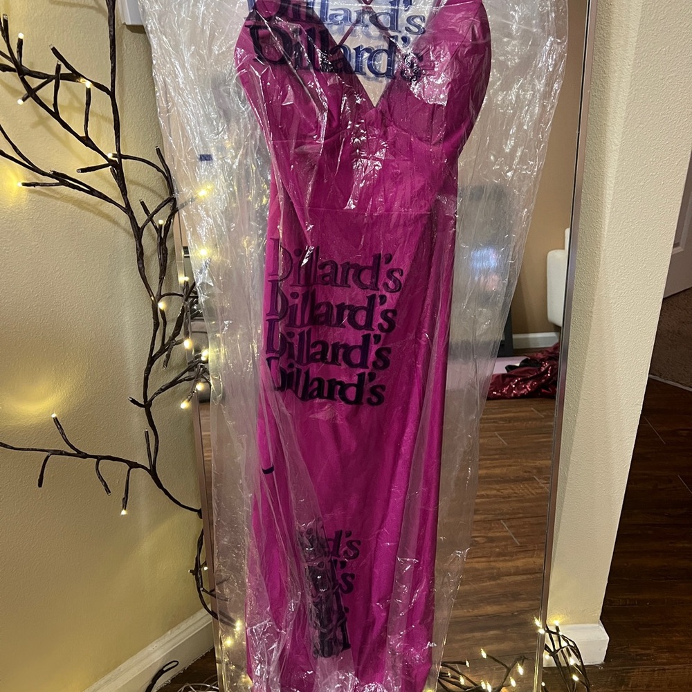 Dillard's Pink Evening Gown